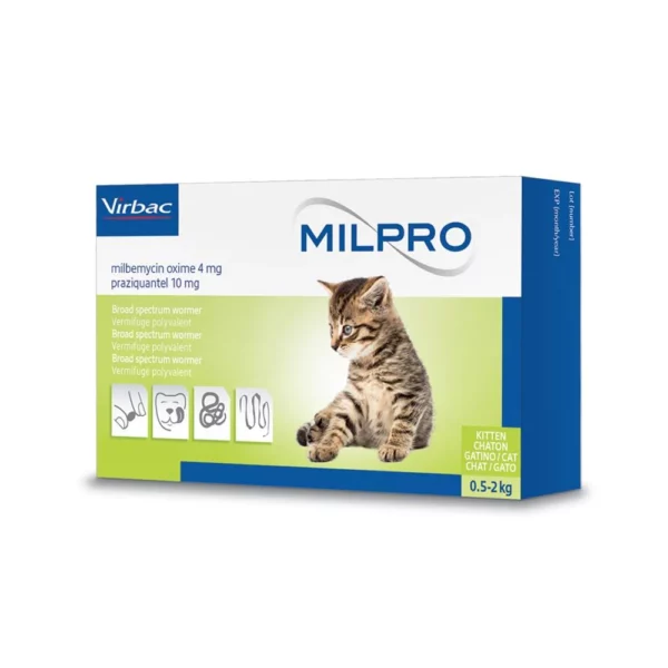 Milpro Dewormer Flavoured Tablets For Cats And Kittens