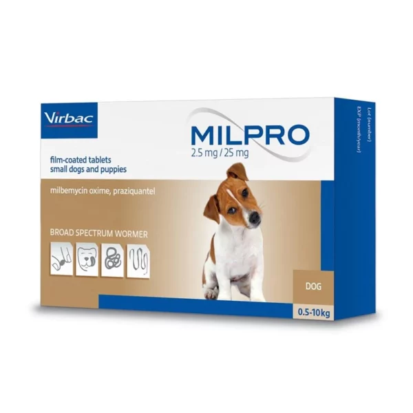 Milpro Dewormer Flavoured Tabs For Dogs And Puppies