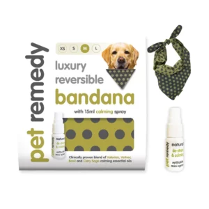 Pet Remedy Bandana And 15ml Calming Spray
