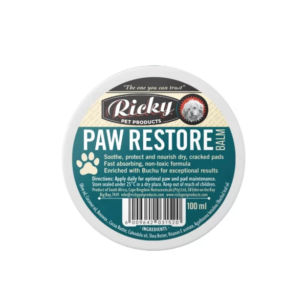 Ricky Pet Products Paw Restore Balm