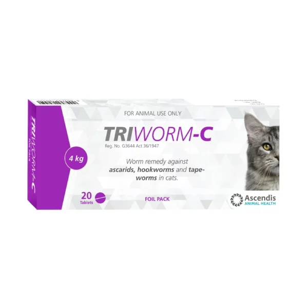 Triworm-C Dewormer Cat Foil Pack