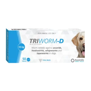 Triworm-D Dewormer Dog Foil Pack