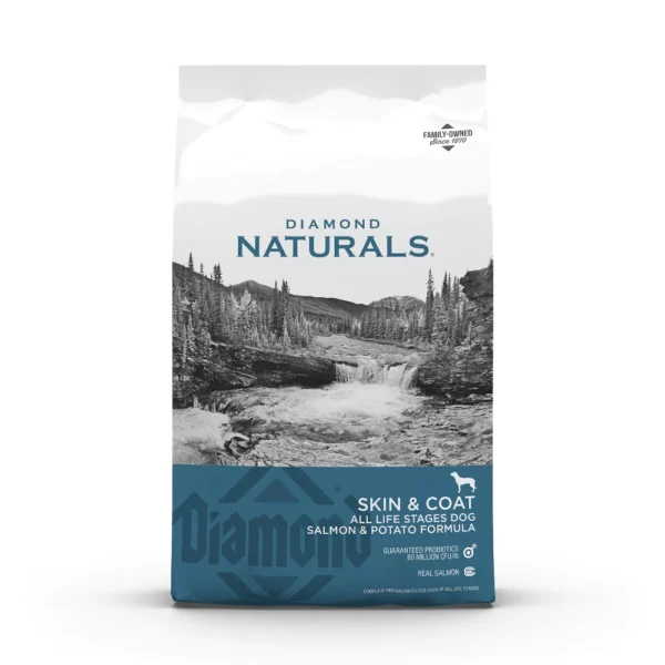 Diamond Naturals Skin and Coat All Life Stages Dog Formula - Rich in Salmon and Potato