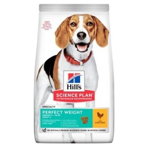 HILL'S SCIENCE PLAN Adult Perfect Weight Medium Dry Dog Food Chicken Flavour