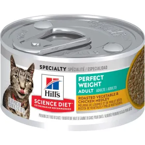 HILL'S SCIENCE PLAN Adult Perfect Weight Wet Cat Food Chicken & Vegetable Flavour
