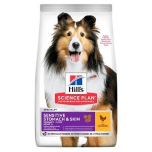 HILL'S SCIENCE PLAN Adult Sensitive Stomach & Skin Medium Dry Dog Food Chicken Flavour