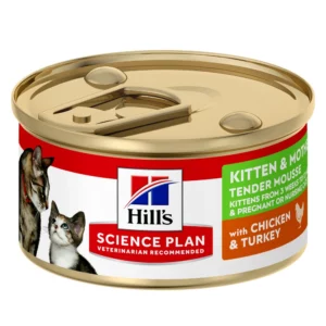 HILL'S SCIENCE PLAN Kitten & Mother Mousse Wet Food Chicken & Turkey Flavour