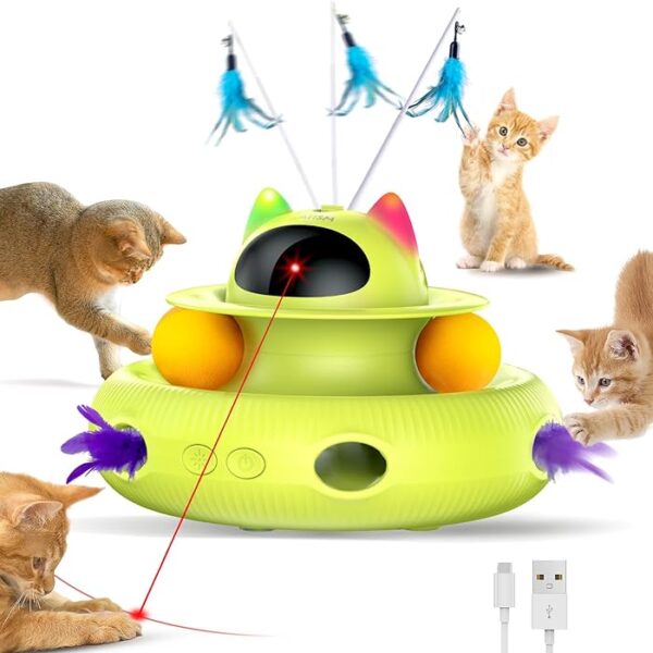 Toys 4-in-1 Interactive Cat Toy For Indoor Cats