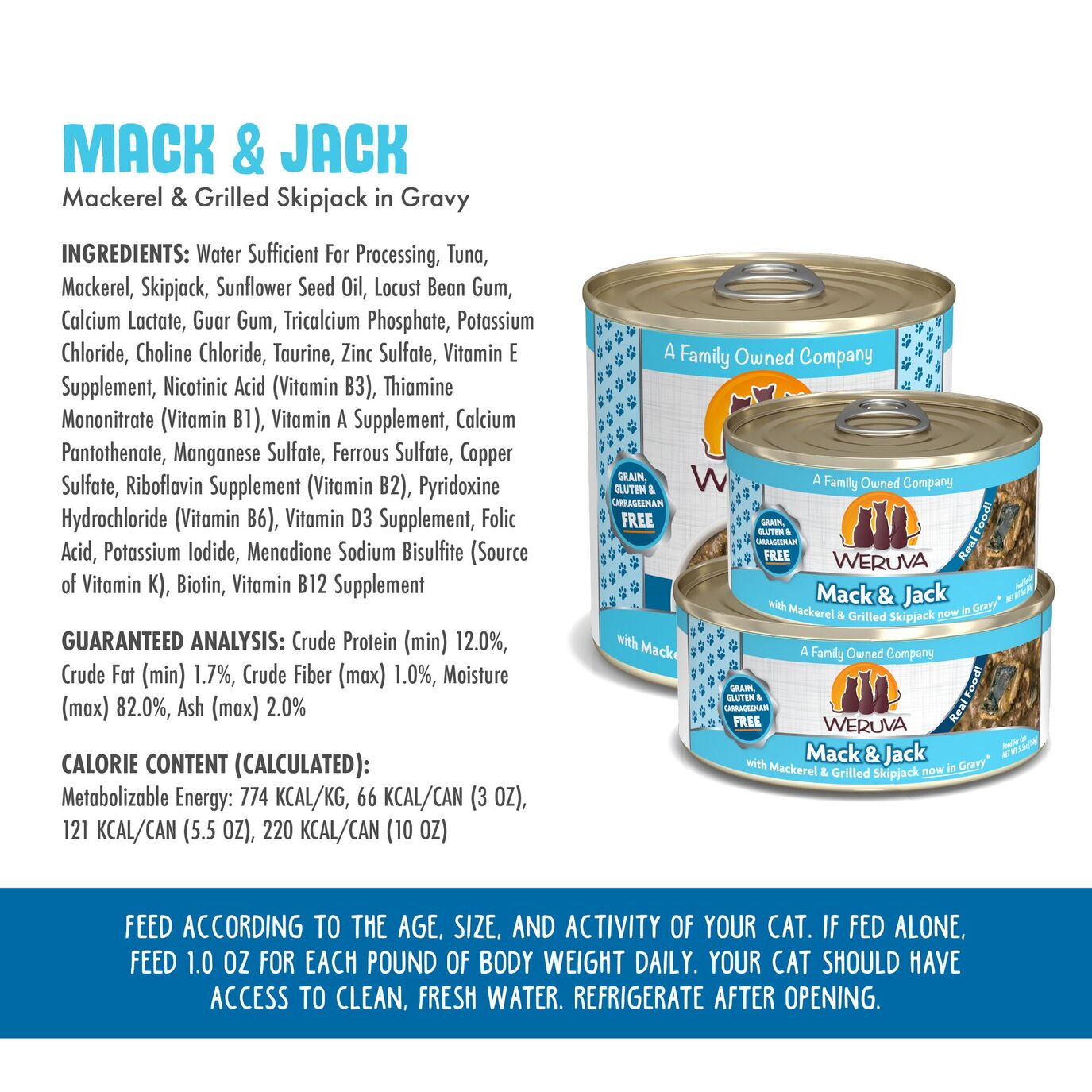 Weruva Canned Cat Food - Mack & Jack