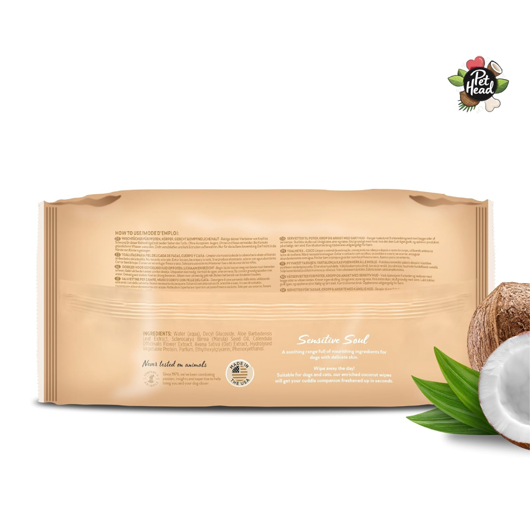Pet Head Sensitive Soul Wipes