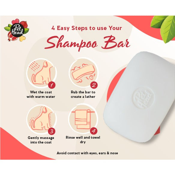 Pet Head Pomegranate Shampoo Bar