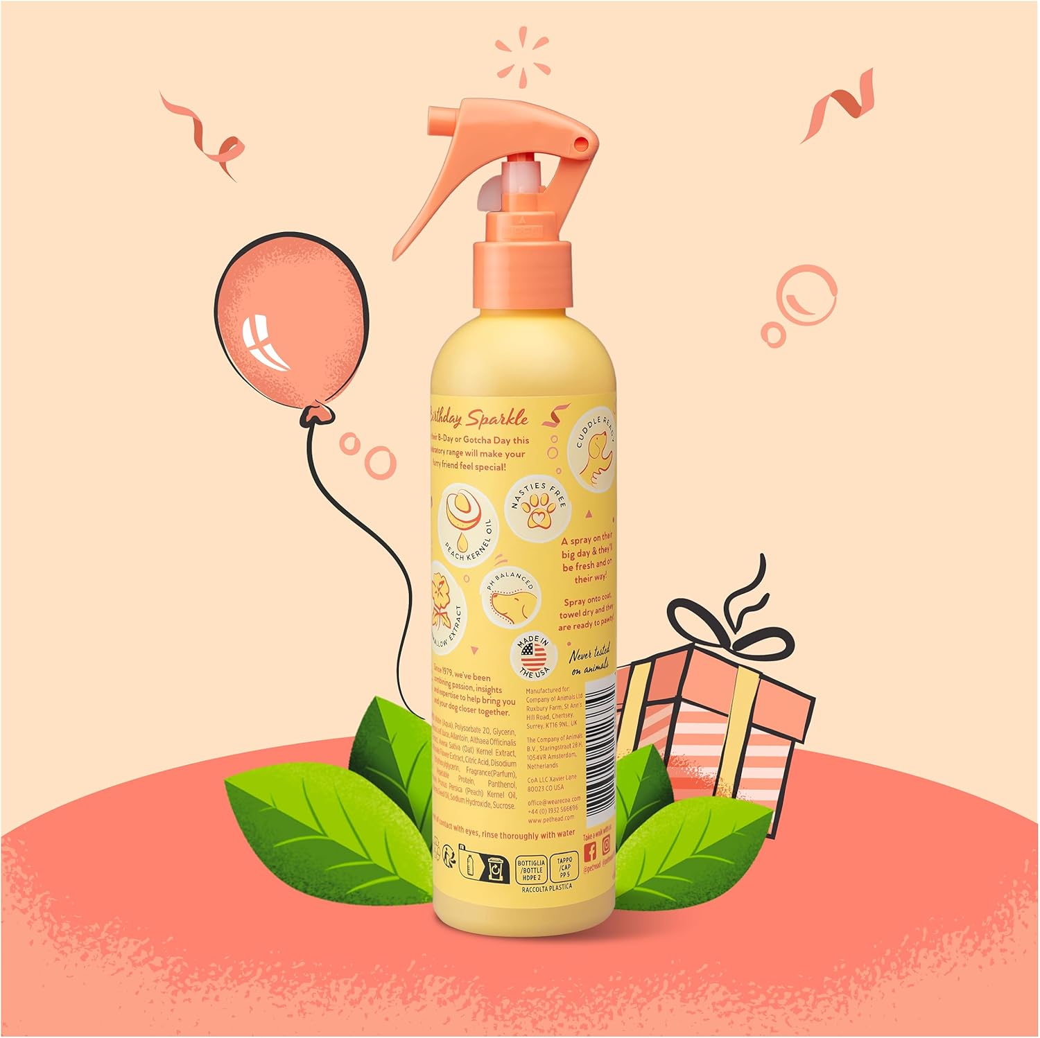 Pet Head Birthday Sparkle Dog Deodoriser Spray