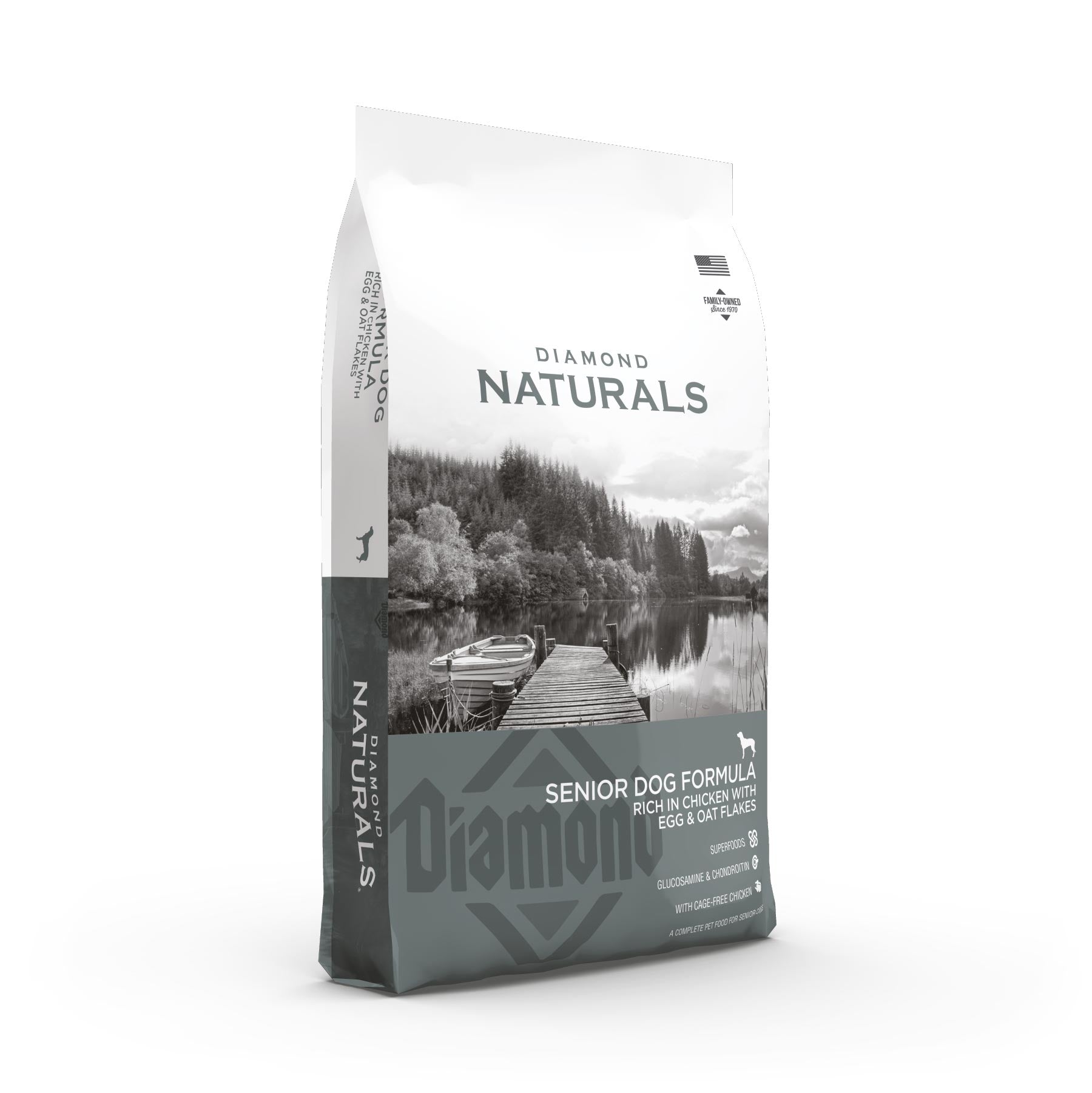 Diamond Naturals Senior Dog Formula - Rich in Chicken with Eggs and Oat Flakes