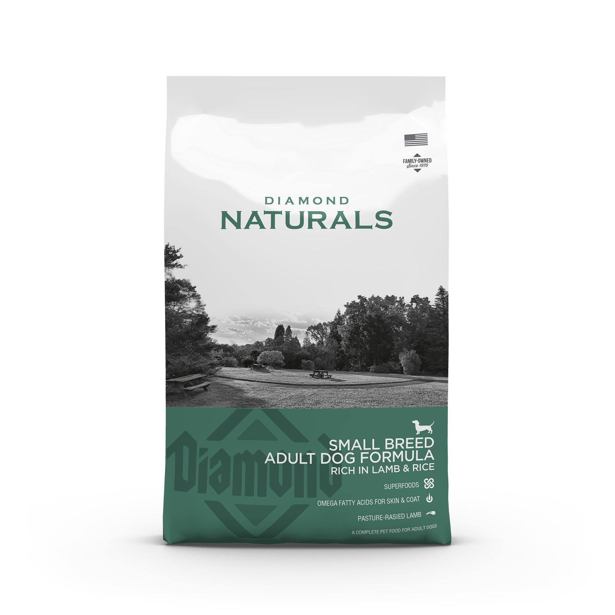Diamond Naturals Small Breed Adult Dog Formula - Rich in Lamb and Rice