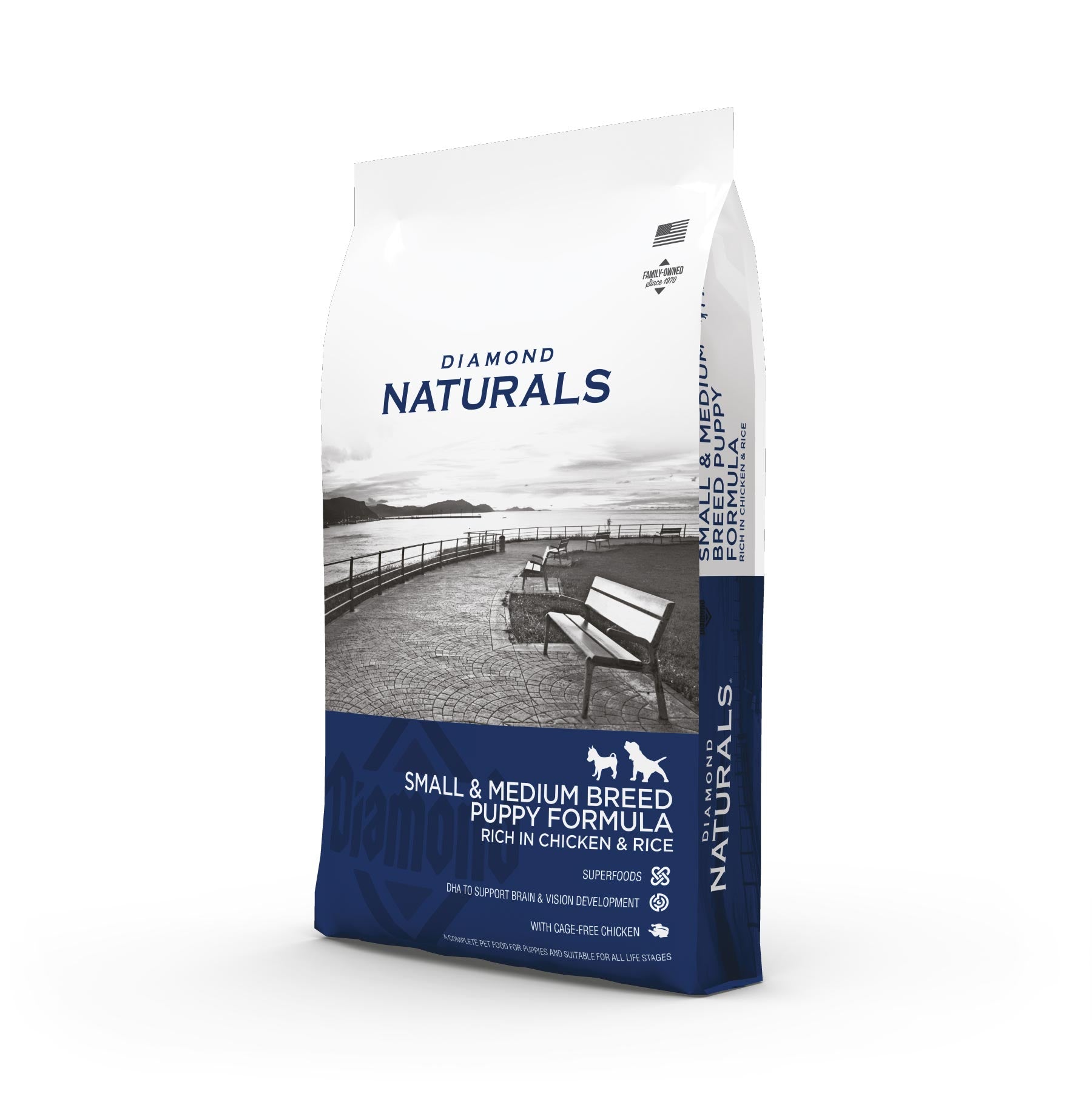 Diamond Naturals Small and Medium Breed Puppy Formula - Rich in Chicken and Rice