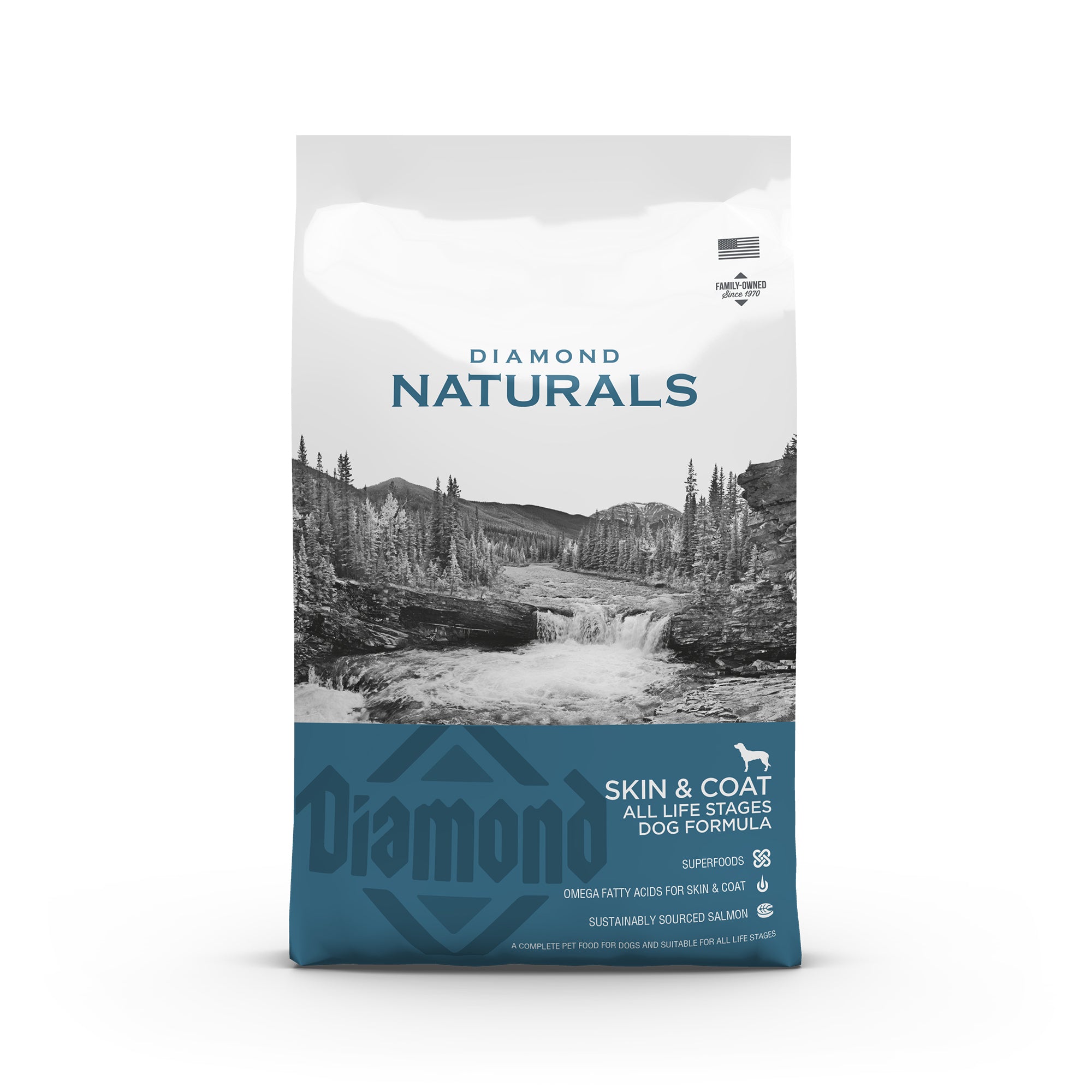 Diamond Naturals Skin and Coat All Life Stages Dog Formula - Rich in Salmon and Potato