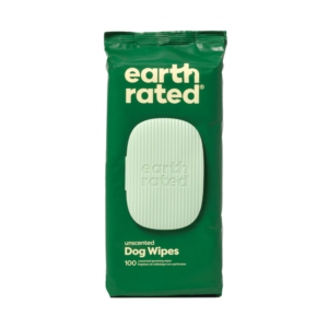 Earth Rated Hypo-Allergenic Dog Wipes for Paws, Body and Bums 100pk