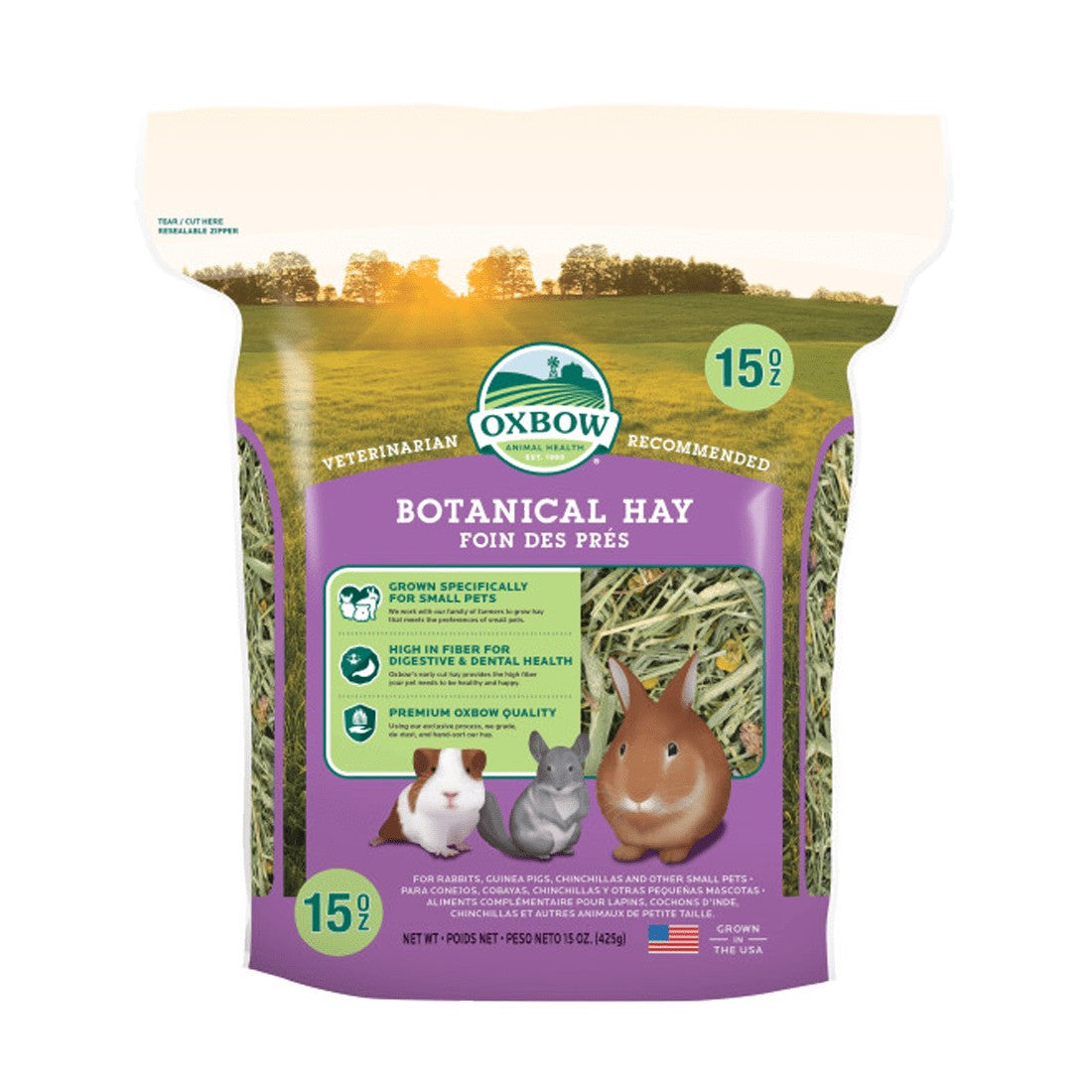 Oxbow Botanical Hay (with chamomile, lavender, lemon balm and clover)