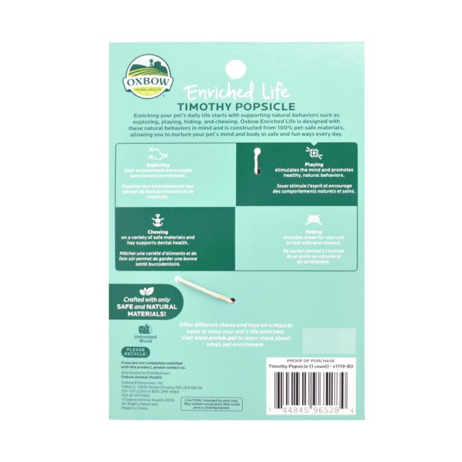 Oxbow Enriched Life Timothy Popsicle