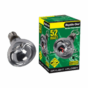 REPTILE ONE HALOGEN HEAT LAMP 52W E27 Screw Fitting