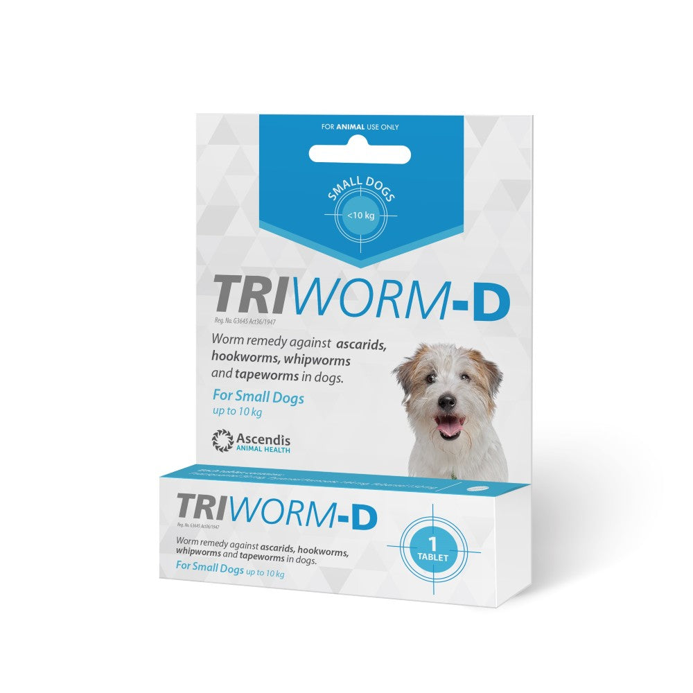 Triworm-D Dewormer Dog Individual Packs