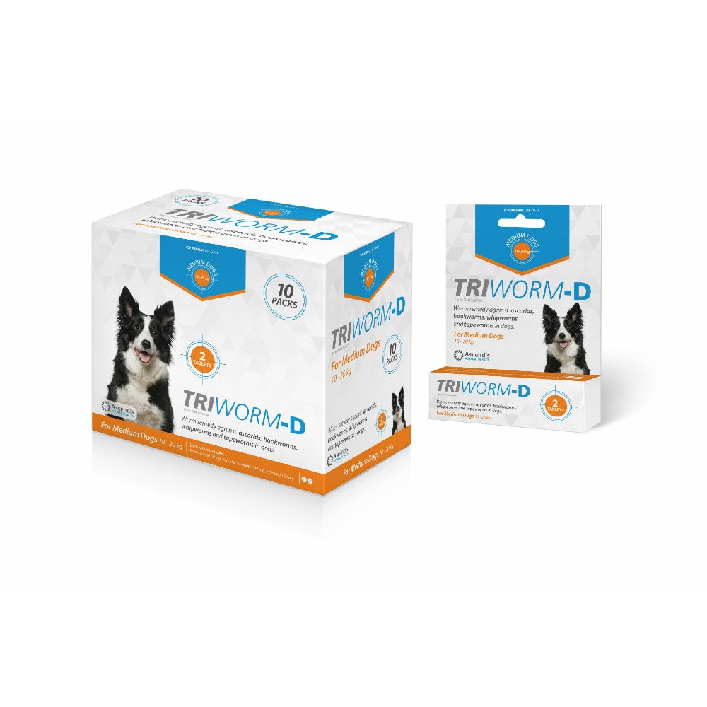 Triworm-D Dewormer Dog Individual Packs