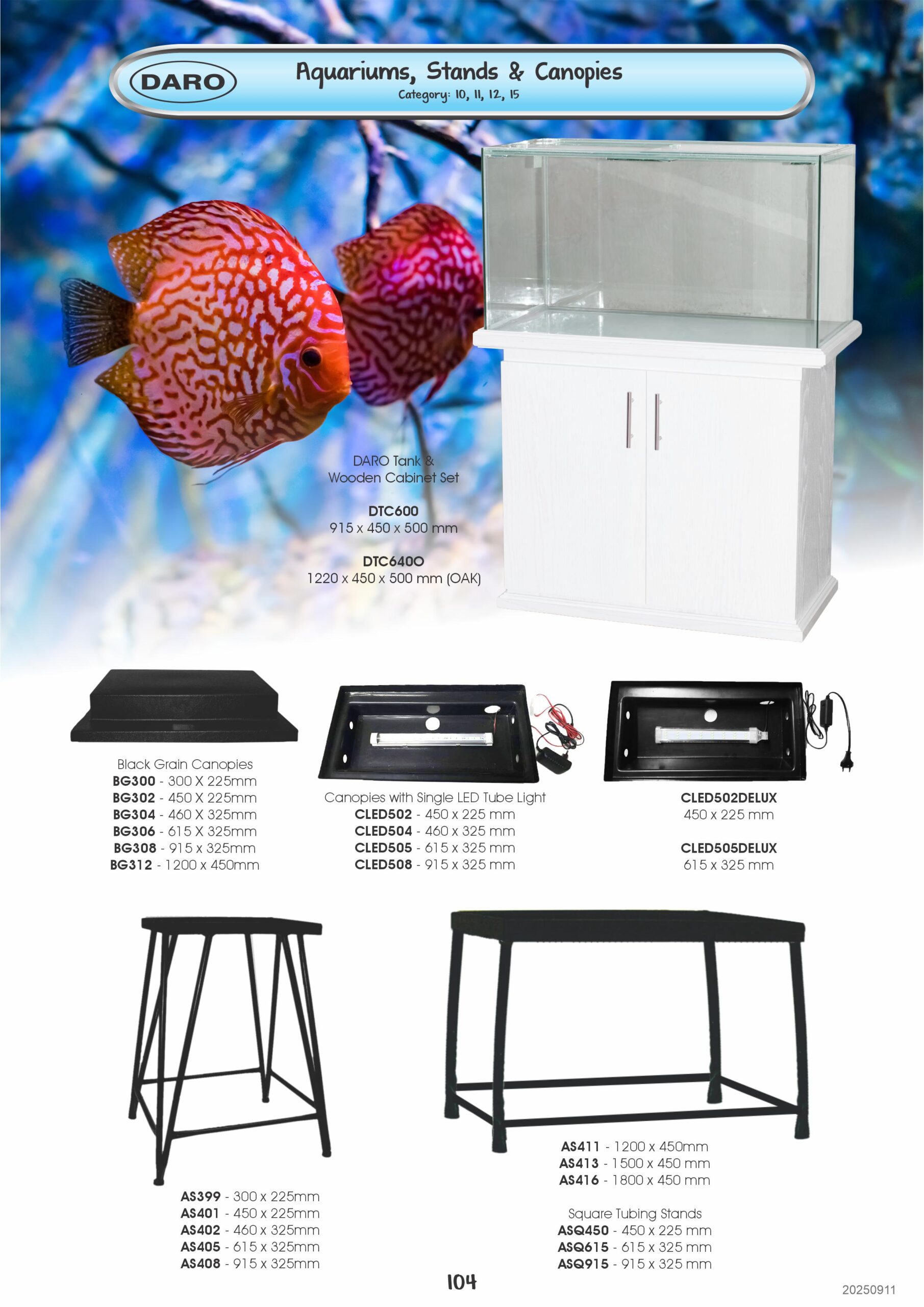 AQUARIUM STAND 615 x 325mm (SQUARE TUBING)