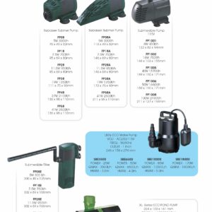 BOYU - ECO POND PUMP 70W 225x100x161mm 8000L/h