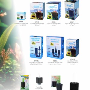 AQUARIUM  BIO SPONGE FILTER 55diax7.5mmH - tank 80L/less