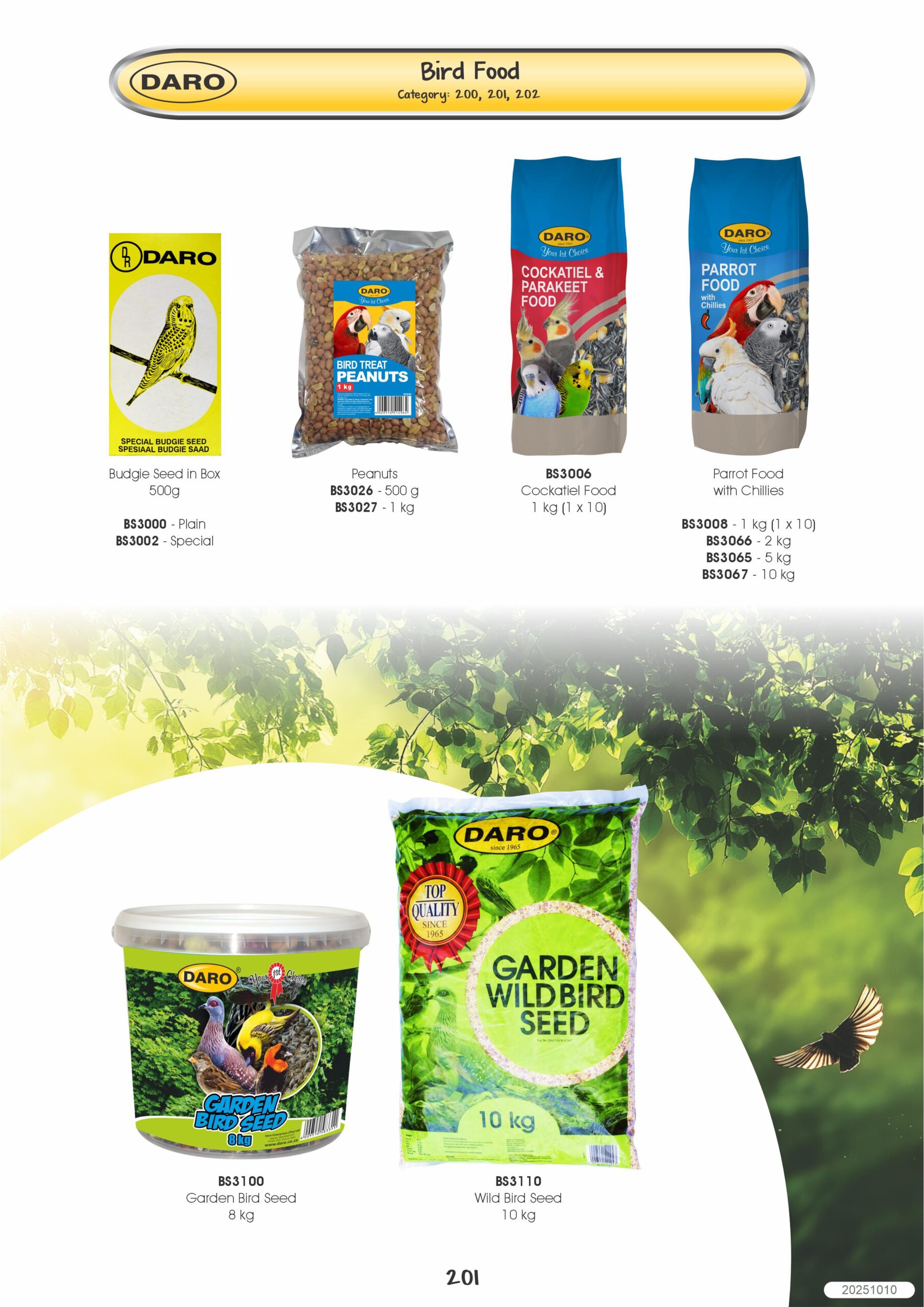 DARO SPECIAL BUDGIE SEED 500g IN BOX