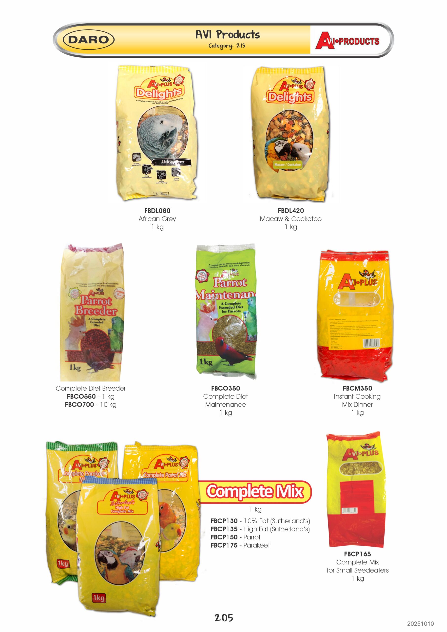 Instant Cooking Mix Dinner 1 Kg