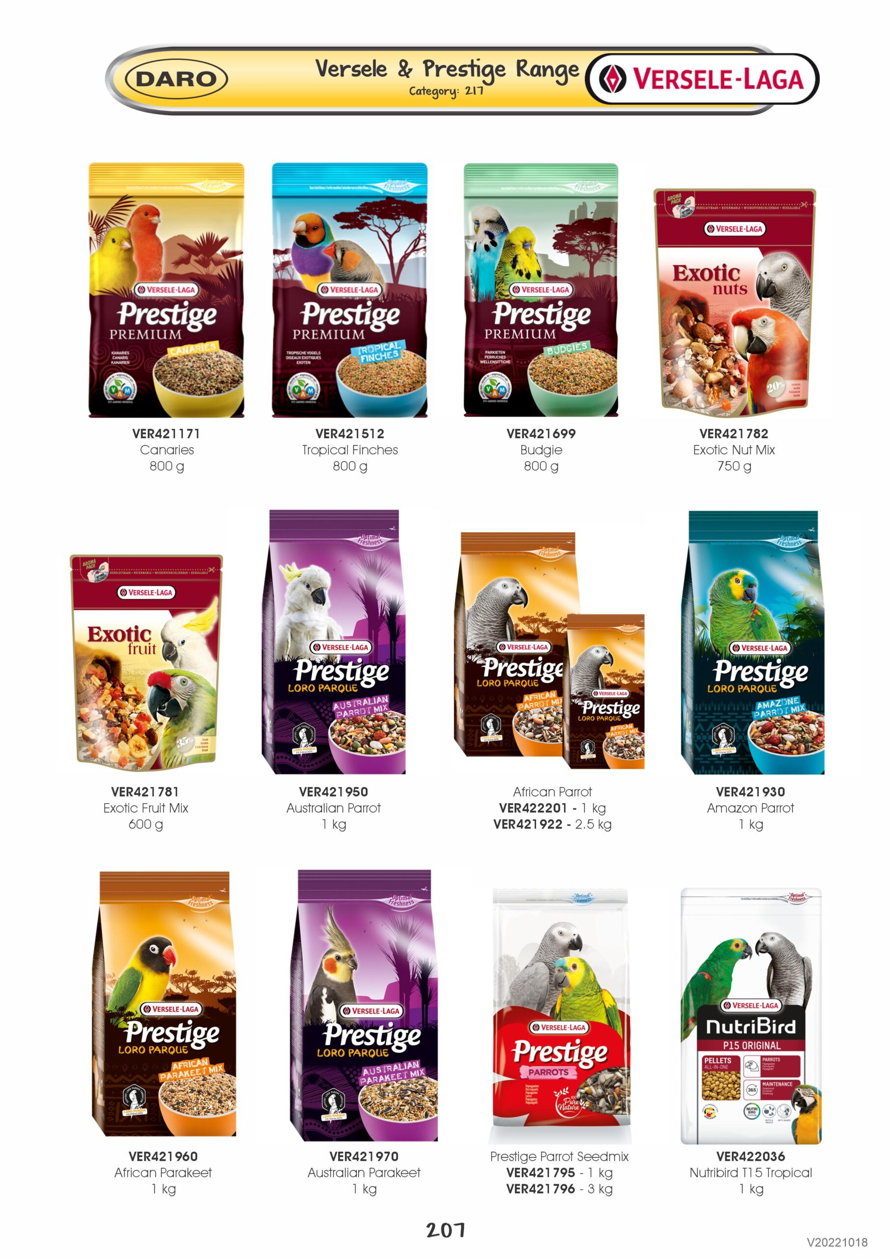 VERSELE EXOTIC NUT MIX 750g