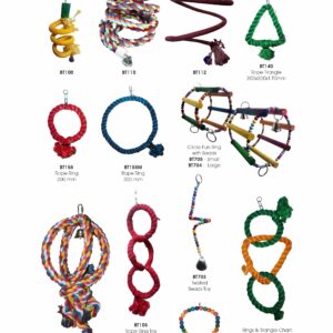 Bird Toy - Double Ring Rope Toy