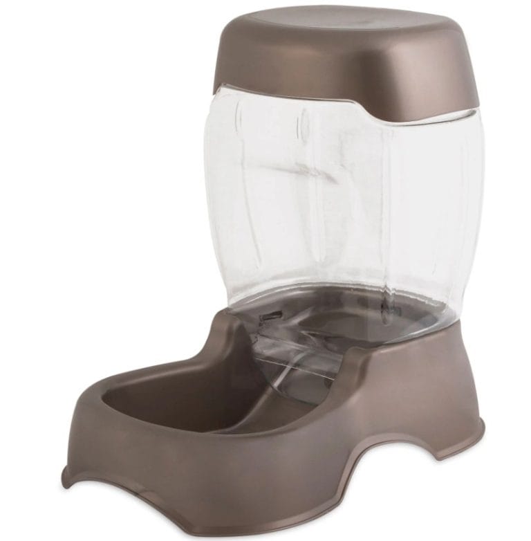 Premium food feeder with stainless steel bowl