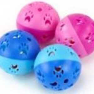 Cat Toy colour paw ball with bell