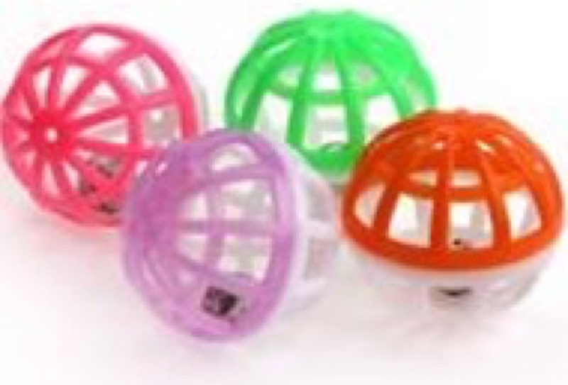 Cat Toy colour cage ball with bell