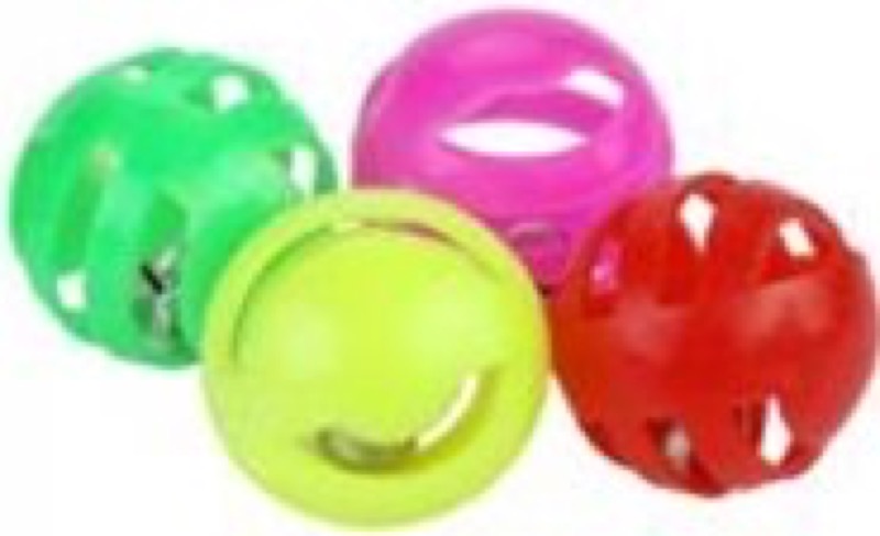 Cat Toy colour balls with bell