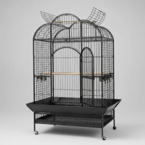 Parrot cage open dome