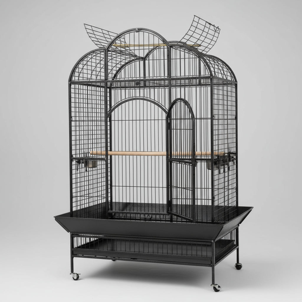 Parrot cage open dome